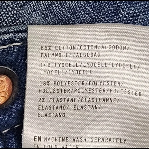 Miss Me Blue Jeans with Silver Wing Embellishments - Picture 6 of 15